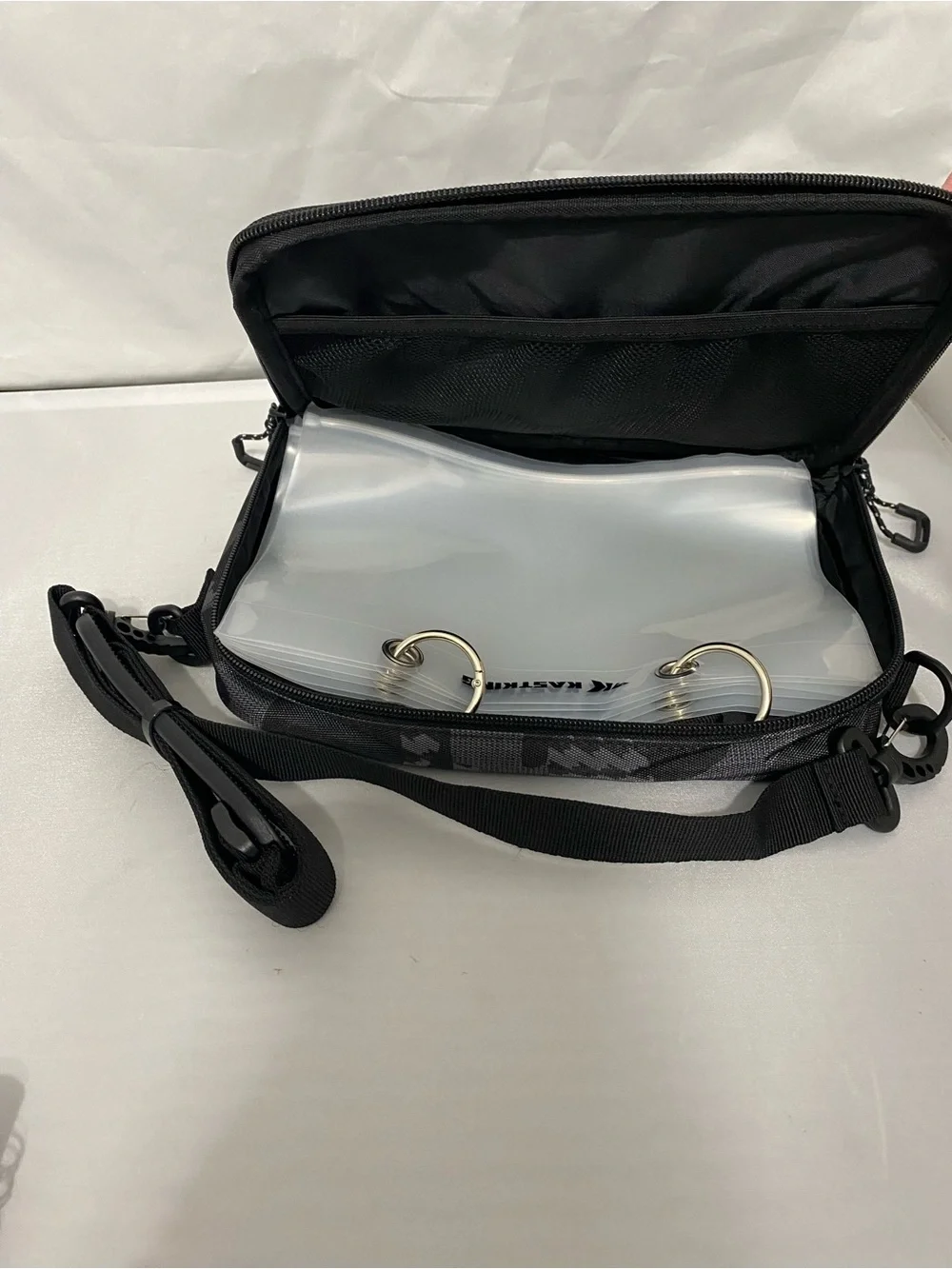 Black and Gray Camouflage Fishing Pack